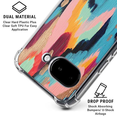 Color Melt by Etta Vee Google Pixel 9a Clear Case